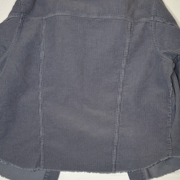 Zara Gray/ Lavender Corduroy Light Jacket Oversized Fit - Picture 5 of 6